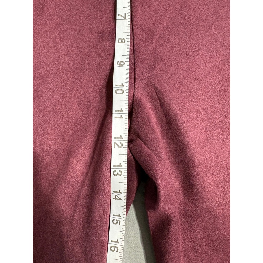 The Pioneer Woman‎ Burgundy Faux Suede Pull On Leggings Womens XL Maroon Stretch - Picture 5 of 6